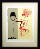 Jiří Suchý - Pocta Charliemu - grafika 